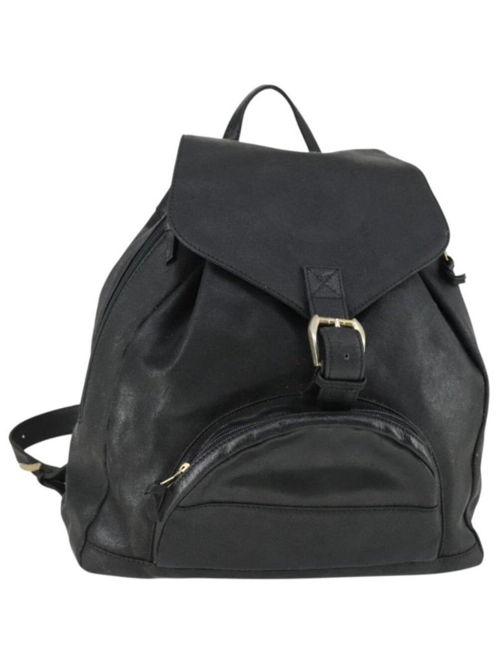 Gianni Versace Backpack Leather Black Gold